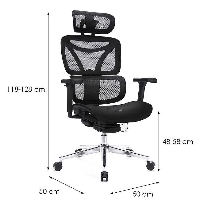 Kancelárske kreslo Control Pro Lv0656 Čierna