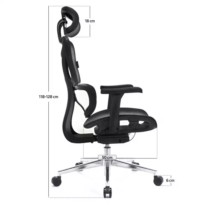 Kancelárske kreslo Control Pro Lv0656 Čierna
