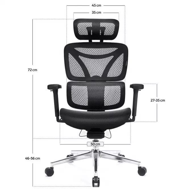 Kancelárske kreslo Control Pro Lv0656 Čierna