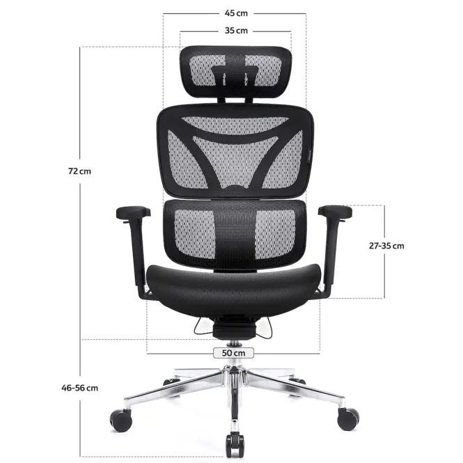 Kancelárske kreslo Control Pro Lv0656 Čierna,6
