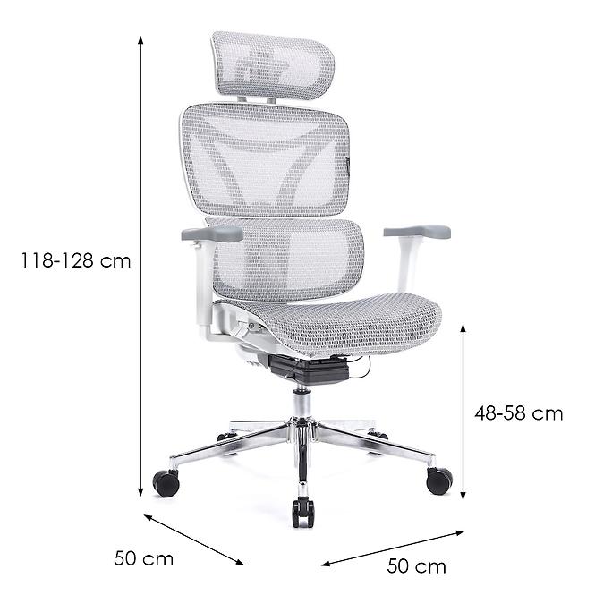 Kancelárske kreslo Control Pro Lv0657 Biela,2