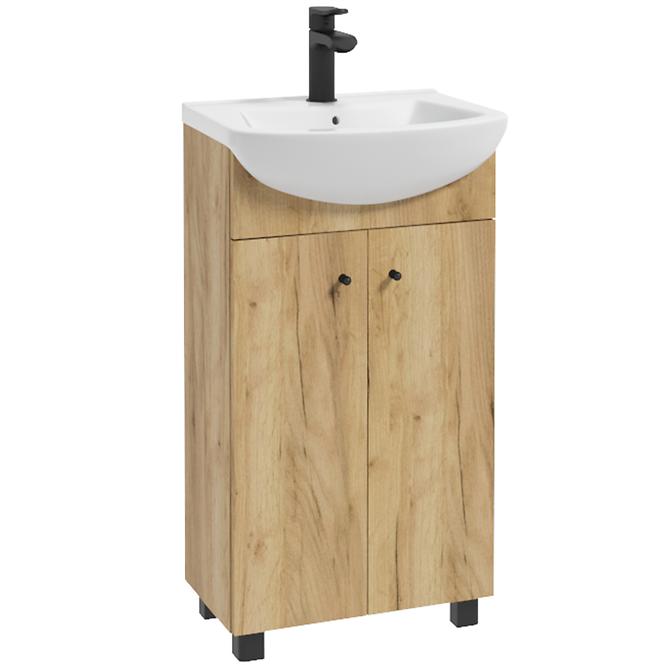 Kúpeľňový set Pik D45 skrinka s umývadlom dub craft