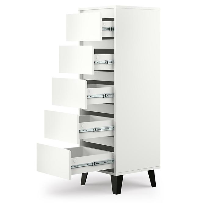 Komoda Scandi 5S Biela