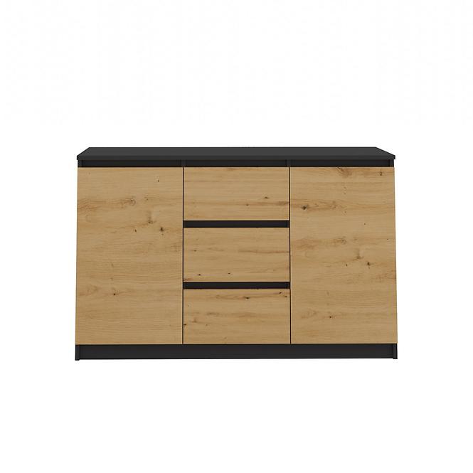 Komoda 2D3S Antracit/Artisan
