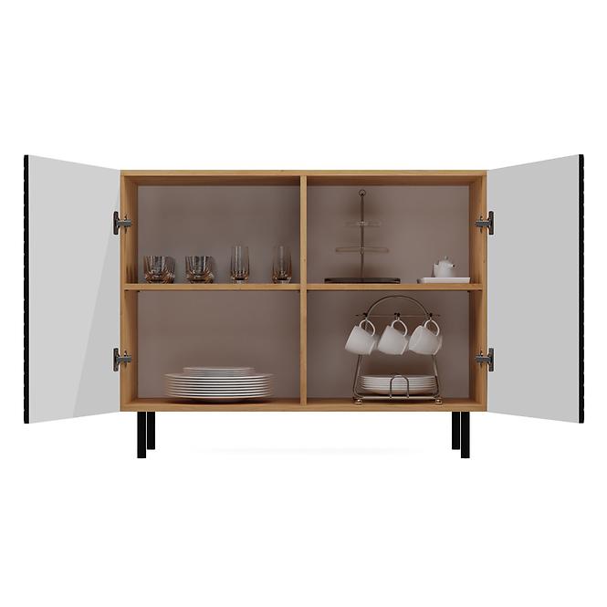 Komoda Kama 2D Artisan/Čierna