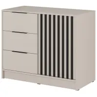Komoda Nelly 2D Kašmír/čierny pop