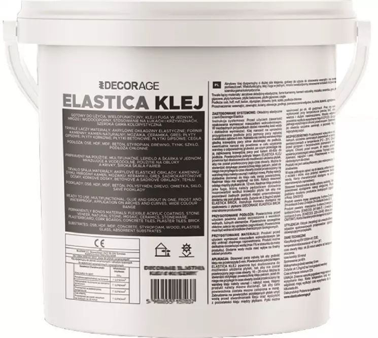 Lepidlo - Škárovacia Hmota ELASTICA grafit 8 kg