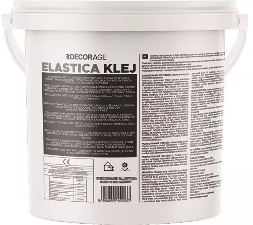 Lepidlo - Škárovacia Hmota ELASTICA grafit 8 kg