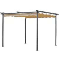 Záhradný pavilón / pergola 2,6x2,6x2,2 m béžová