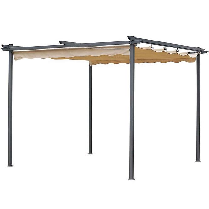 Záhradný pavilón / pergola 2,6x2,6x2,2 m béžová