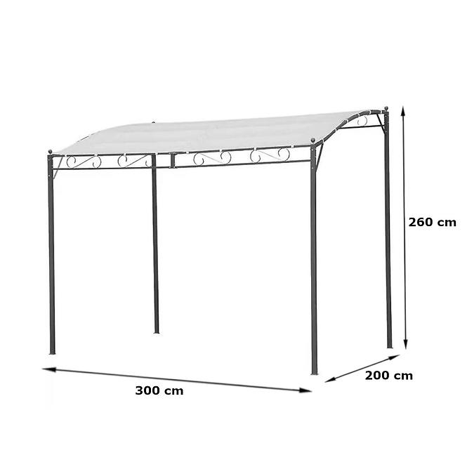 Zahradný pavilón 2x3 m béžová,2