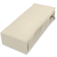 Plachta jersey s gumičkou 160x200 krémová