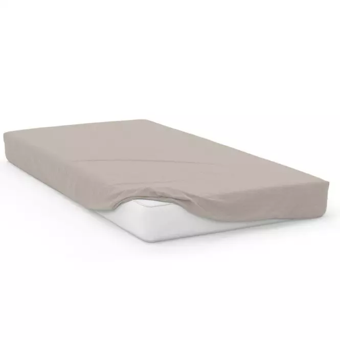 Plachta jersey s gumičkou 90x200 sivá