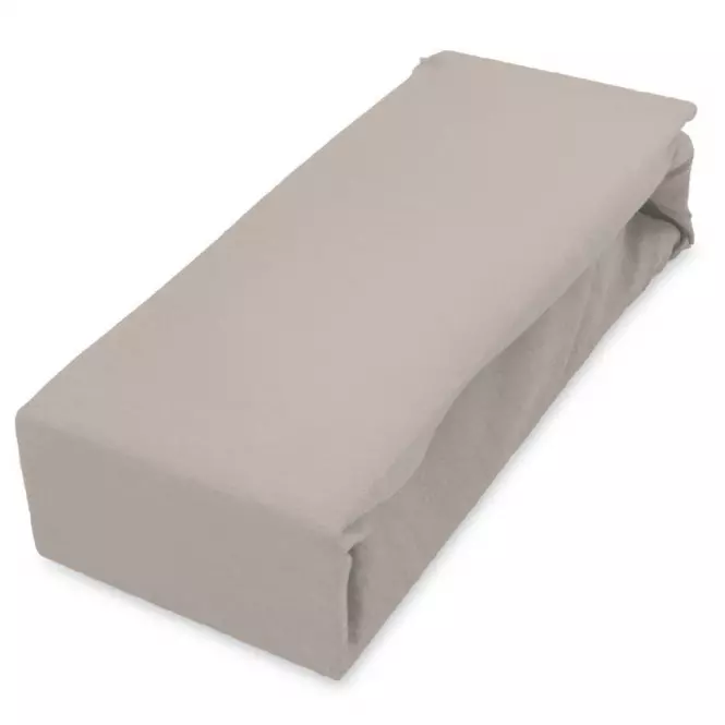 Plachta jersey s gumičkou 140x200 sivá