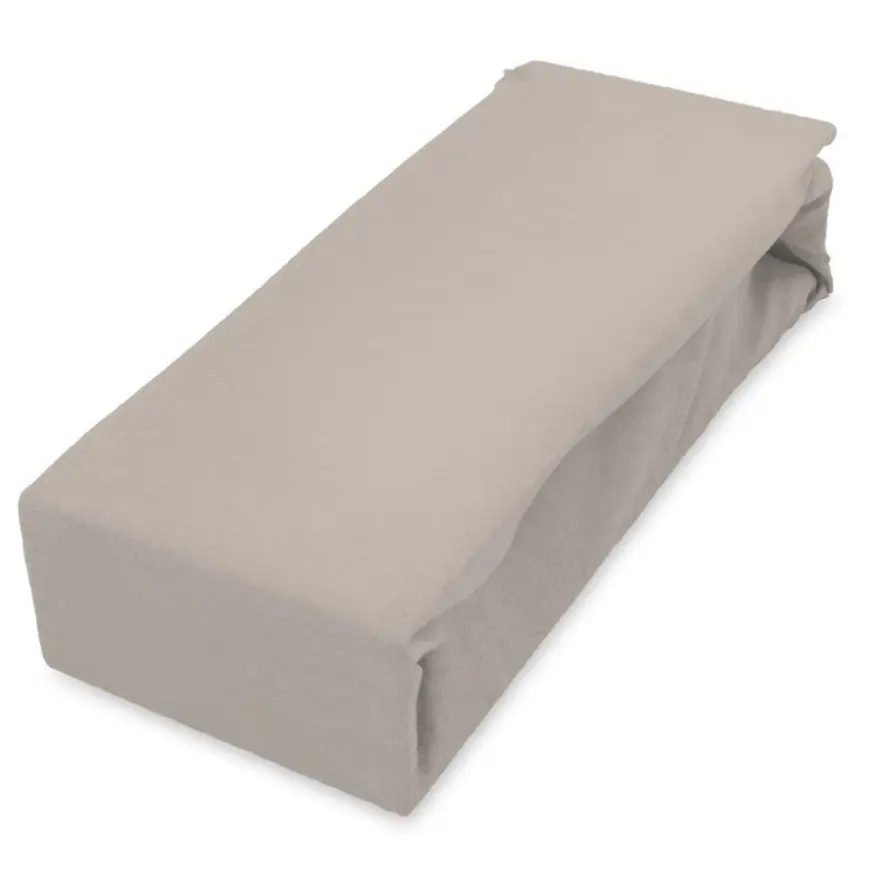 Plachta jersey s gumičkou 140x200 sivá