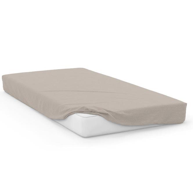 Plachta jersey s gumičkou 200x220 sivá