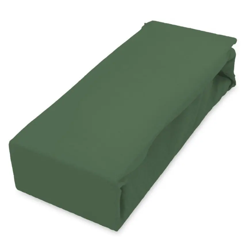 Plachta jersey s gumičkou 90x200 zelená