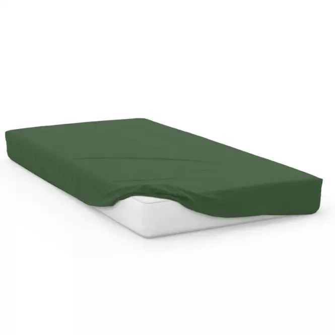 Plachta jersey s gumičkou 140x200 zelená