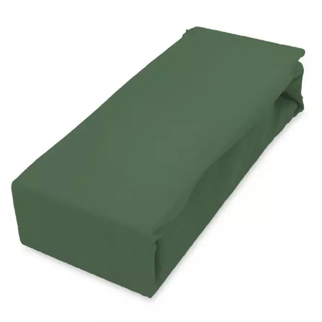 Plachta jersey s gumičkou 160x200 zelená