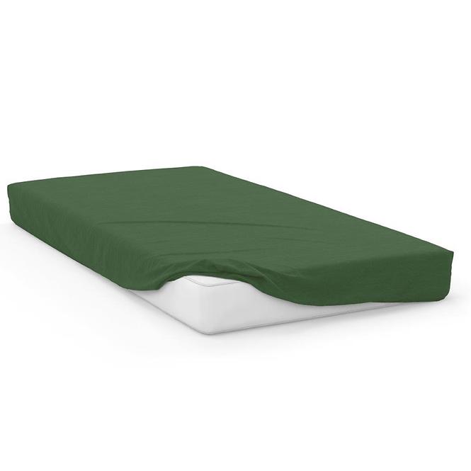 Plachta jersey s gumičkou 200x220 zelená