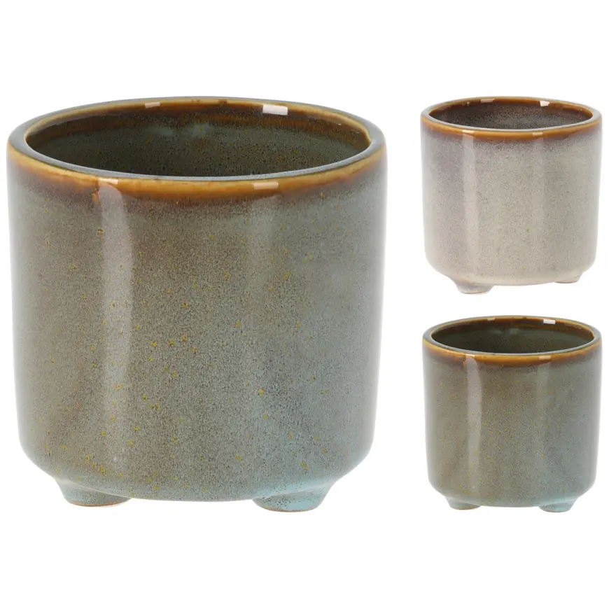 Porcelánový kvetináč 2ass farb
