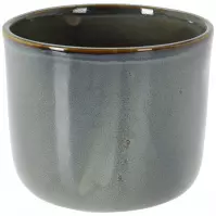 Zelený porcelánový kvetináč