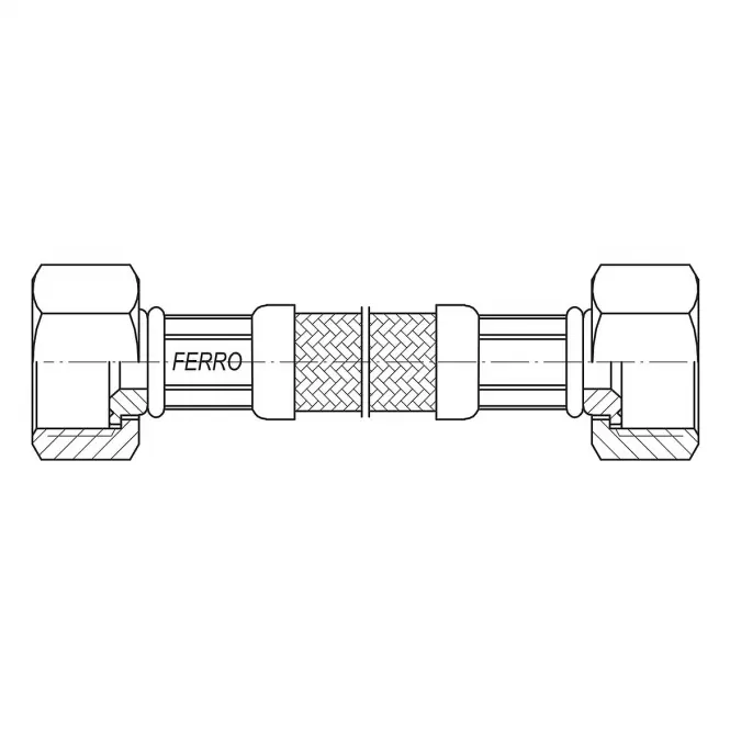 Napájacia hadička L-60 cm 3/8” x 3/8” n-n PWS94