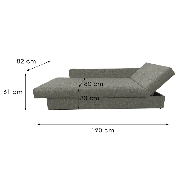 Sedačka Karol s operadlom P Barrel 92,5
