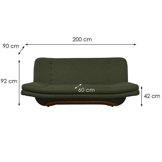 Pohovka Lodka drevo Opium 38