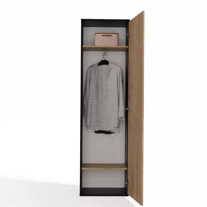 Skriňa So zrkadlom Duo Antracitt/Artisan