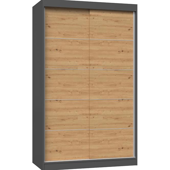 Skriňa Iga 120 Antracitt Artisan C  Kpl