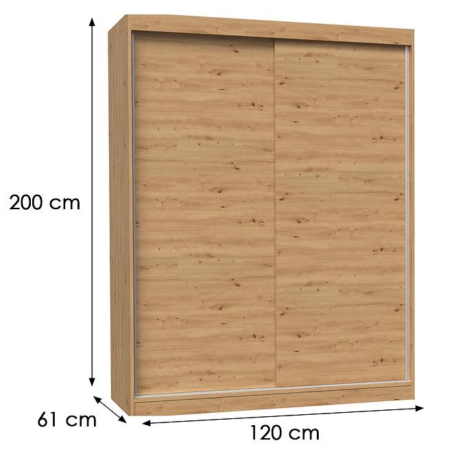 Skriňa Iga 160 Artisan B - bez zrkadla,2