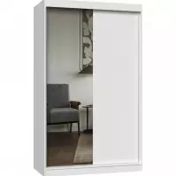 Skriňa Iga 120 Biela A/B - zrkadlo/ bez zrkadla