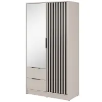Skriňa Nelly 2d zrkadlo Kašmír/čierny pop