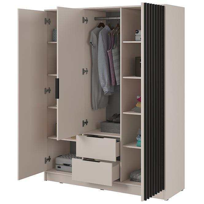 Skriňa Nelly 3d Kašmír/Lamela Artisan,3