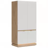 Skriňa 2d Milton Ml08 Dub Crem Torro Biela