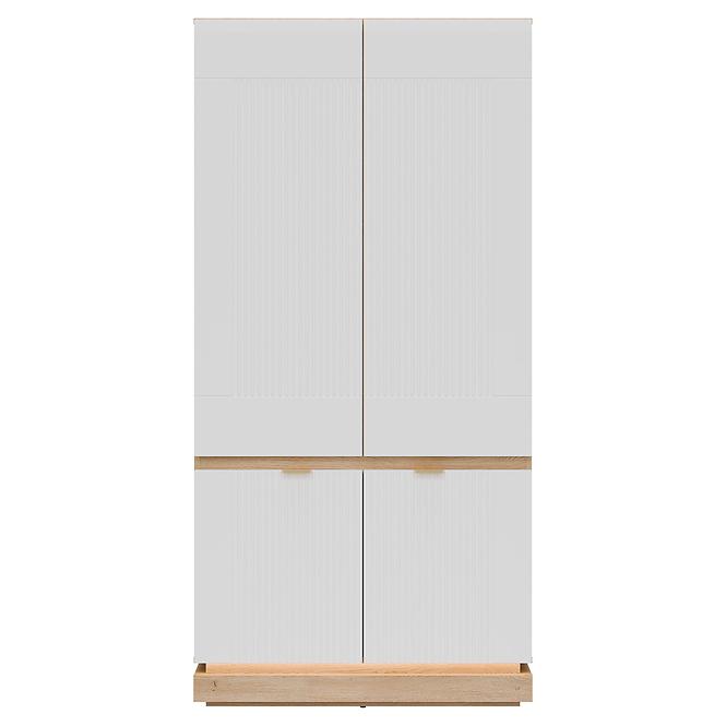 Skriňa 2d Milton Ml08 Dub Crem Torro Biela,5