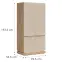 Skriňa 2d Milton Ml08 Cashmere,2