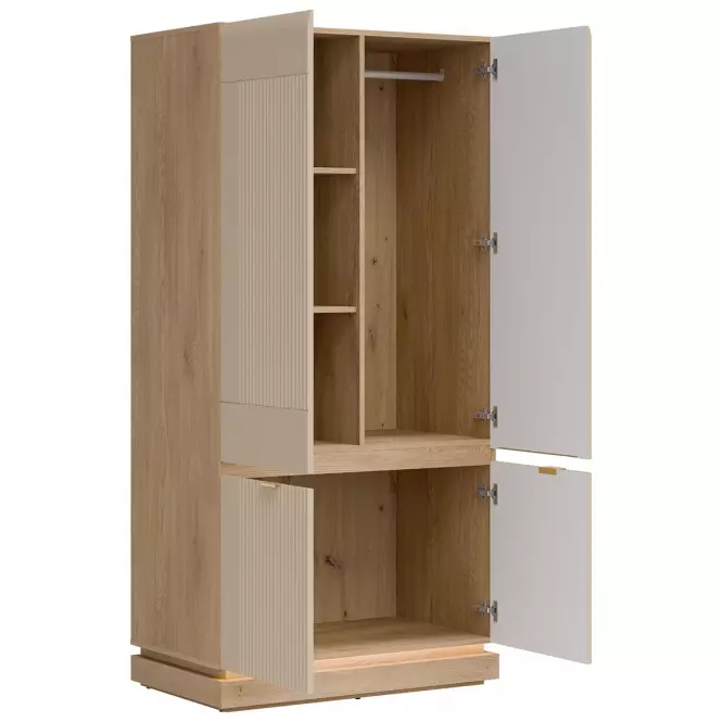 Skriňa 2d Milton Ml08 Dub Crem Torro Kremona