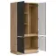 Skriňa 2d  Milton Ml08 Dub Crem Torro Antracit,7