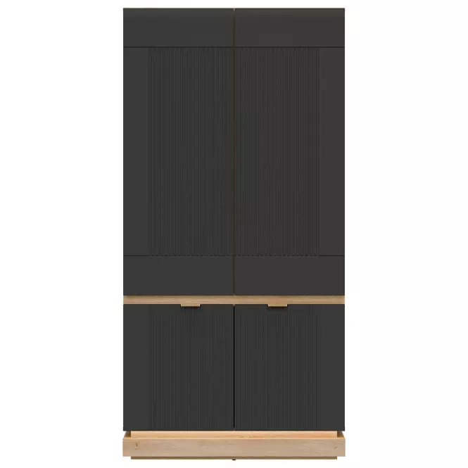 Skriňa 2d  Milton Ml08 Dub Crem Torro Antracitt