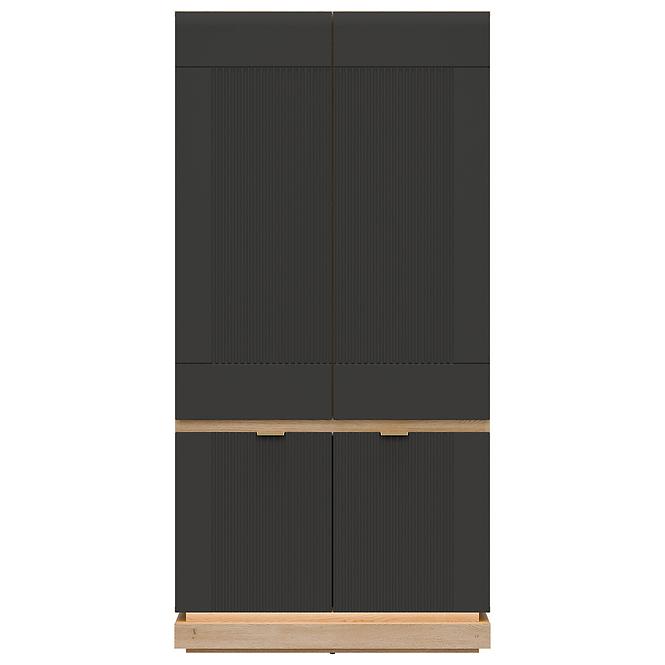 Skriňa 2d  Milton Ml08 Dub Crem Torro Antracitt,5