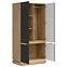 Skriňa 2d  Milton Ml08 Dub Crem Torro Antracitt,7