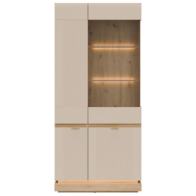 Vitrína Milton Ml06 Dub Crem Torro Kremona,4