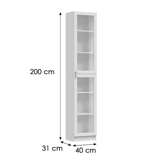 Vitrína 40cm Pafos Biela 2