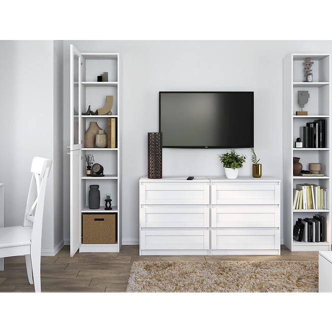 Vitrína 40cm Pafos Biela Hdf,6