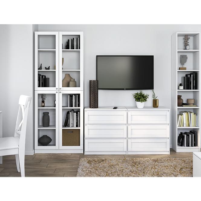 Vitrína 80cm Pafos Biela 4