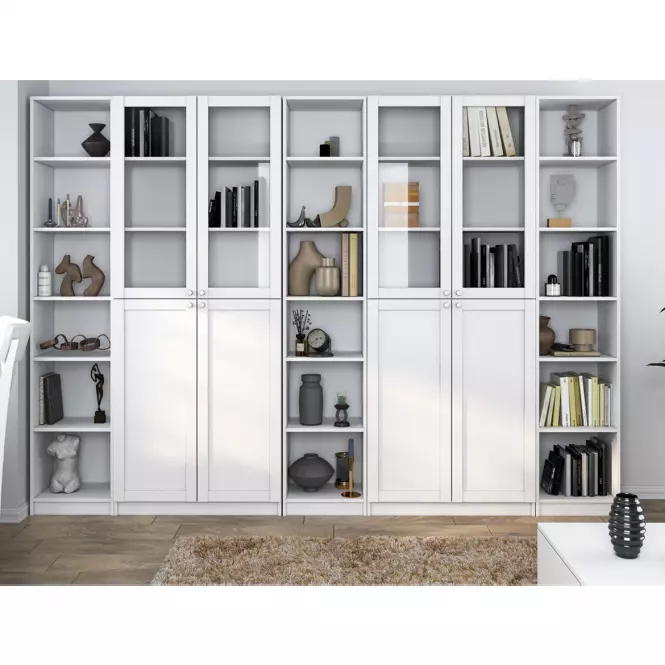 Vitrína 80cm Pafos Biela 2 2 Hdf