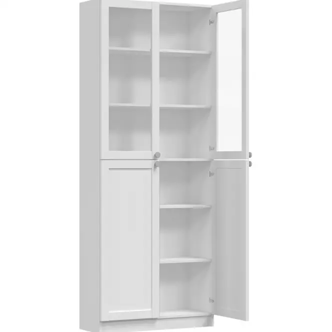 Vitrína 80cm Pafos Biela 2 2 Hdf