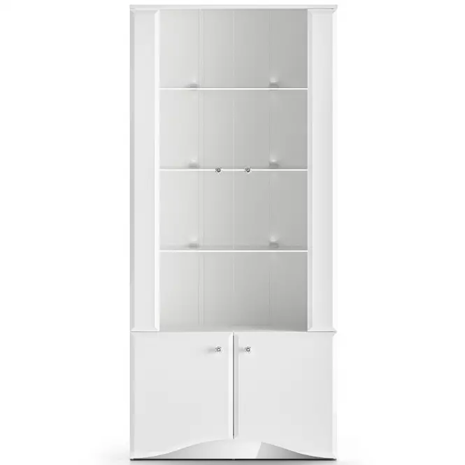 Vitrína Glamour 01 Biela Lesk,2
